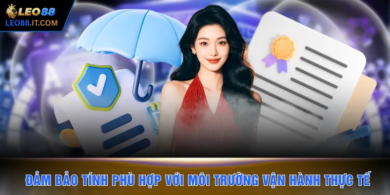 Đảm bảo tính phù hợp với môi trường vận hành thực tế